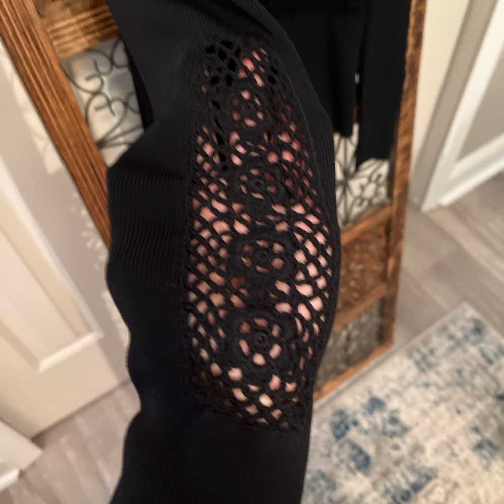 Cyrus Ribbed & Lace Button Down Cardigan - Picture 6 of 8